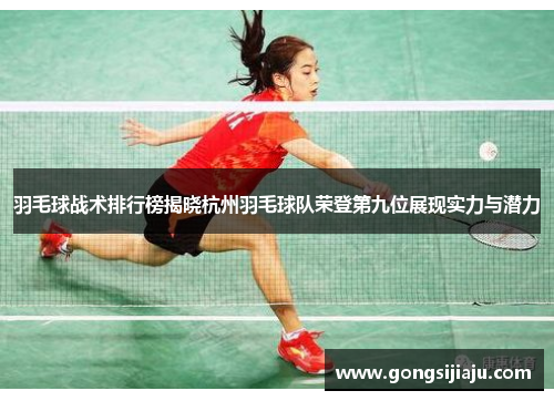 羽毛球战术排行榜揭晓杭州羽毛球队荣登第九位展现实力与潜力