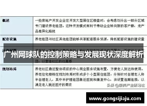 广州网球队的控制策略与发展现状深度解析